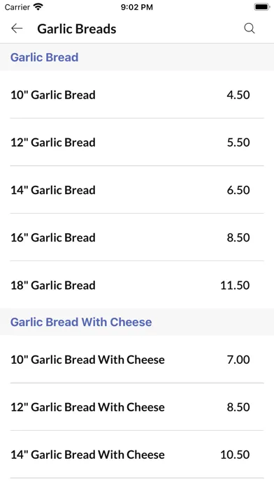 Bellissimo Pizza & Grill应用截图