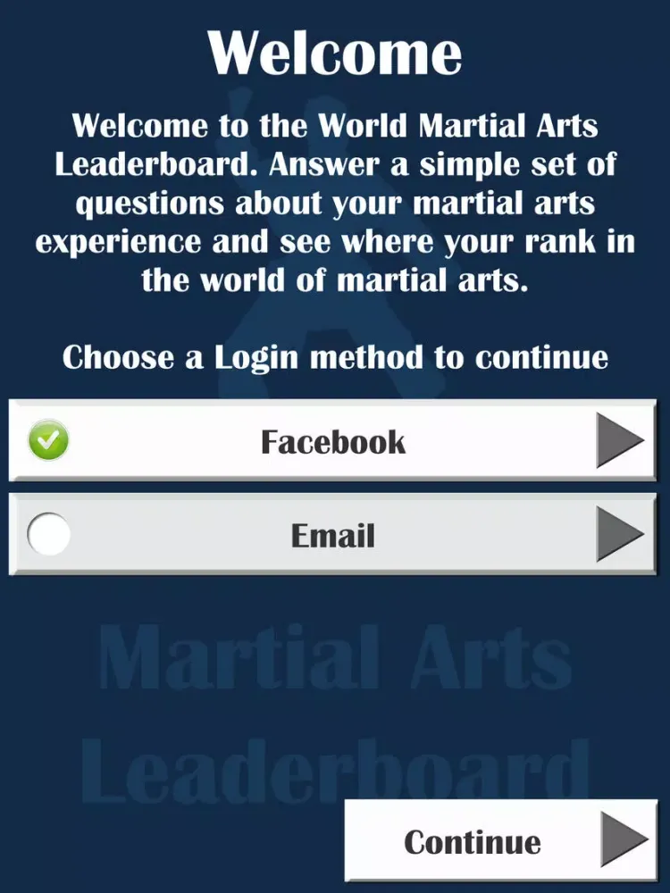 World Martial Arts Leaderboard iPad  스크린샷