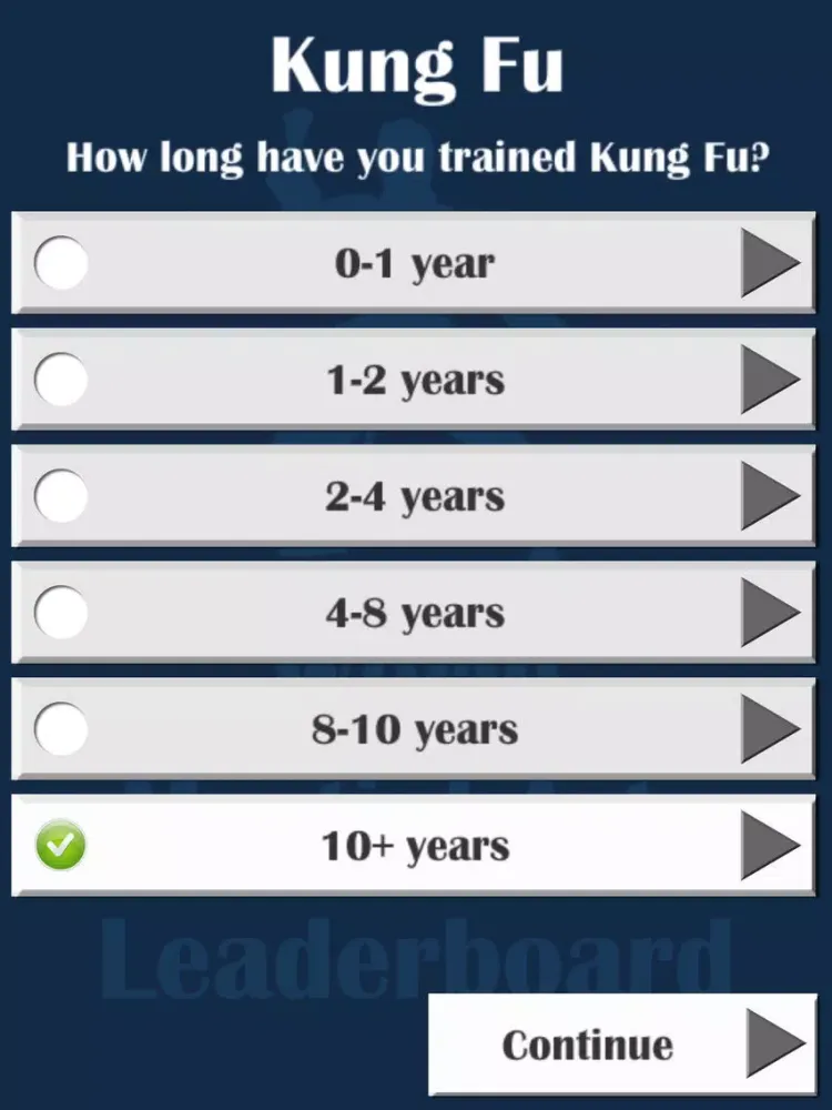 World Martial Arts Leaderboard iPad  스크린샷