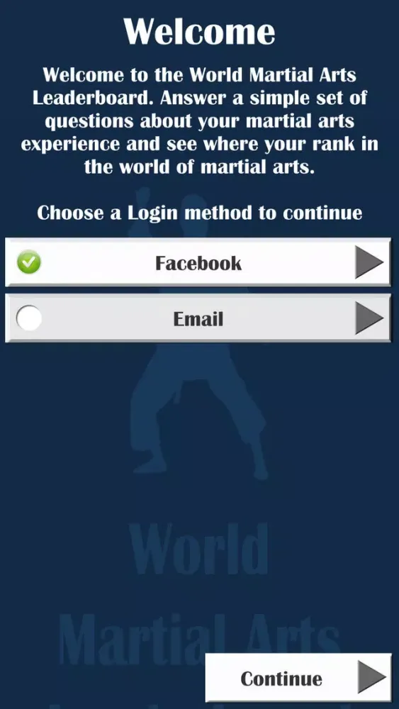World Martial Arts Leaderboard 스크린샷