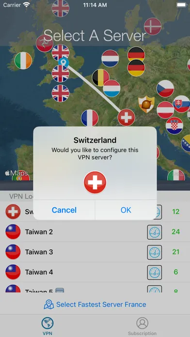 Zrzuty ekranu Flow VPN: Fast Secure VPN