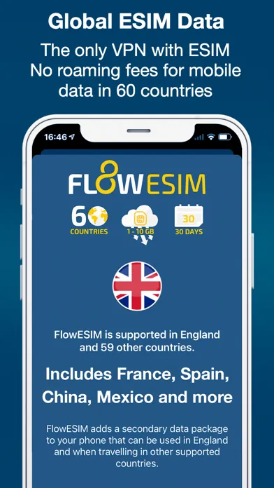 Zrzuty ekranu Flow VPN: Fast Secure VPN