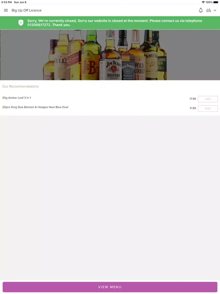 Captures d'écran de Big Up Off Licence. iPad 