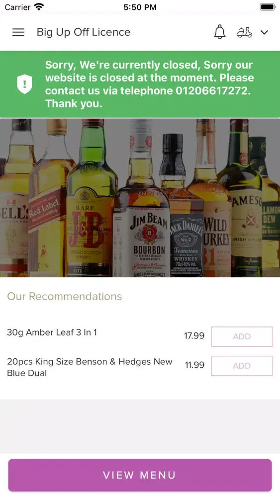 Captures d'écran de Big Up Off Licence.
