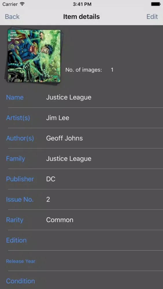 My Comic Book Collection Screenshots