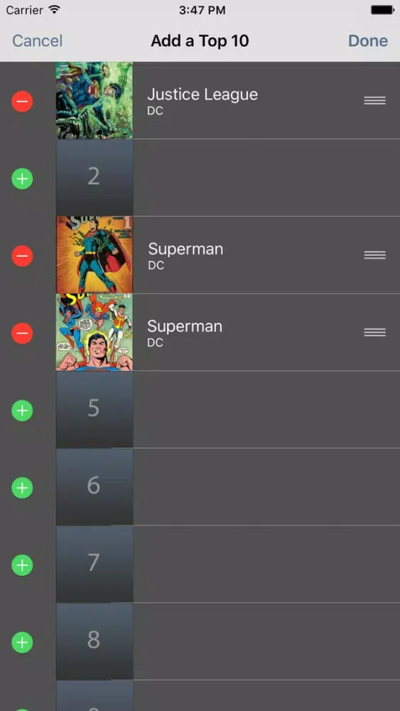 My Comic Book Collection Screenshots