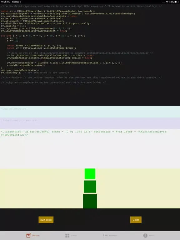 Capturas de tela do NSIDE iPad 