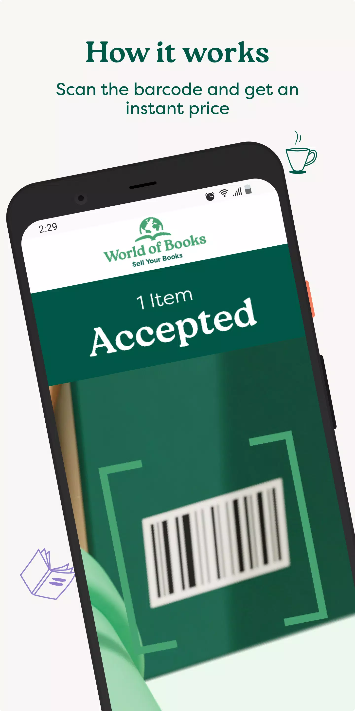 Sell books with World of Books Screenshots