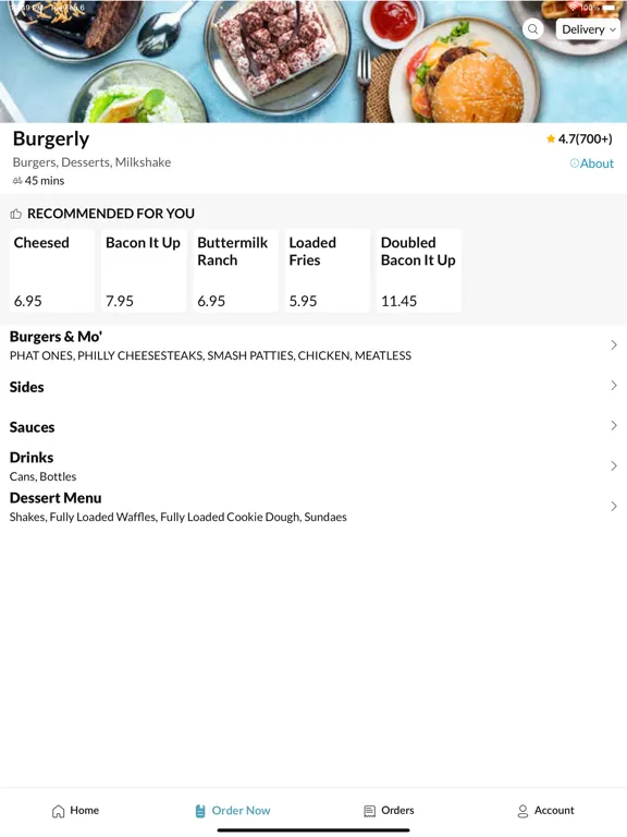 Capturas de tela do Burgerly iPad 