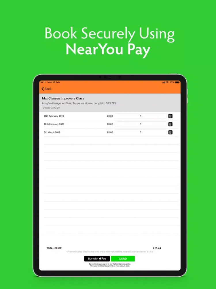 NearYou class and event finder iPad  سکرین شاٹس