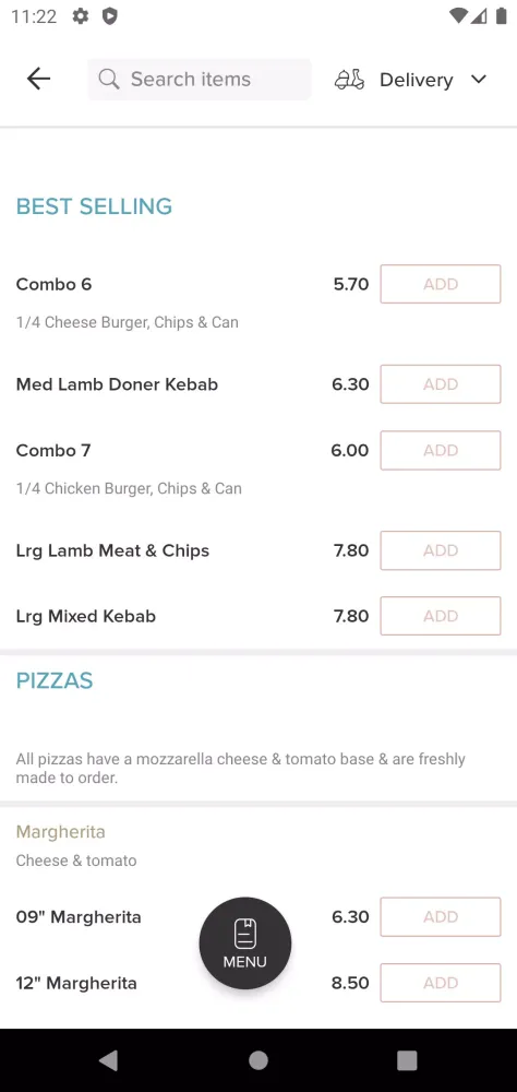 California Pizza Screenshots