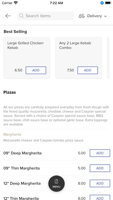 Capturas de pantalla de Caspian Pizza & Kebab