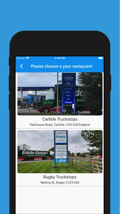 Tangkapan skrin Stobart Truckstops