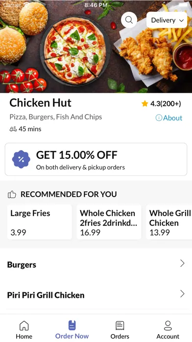 Ảnh chụp màn hình của Chicken Hut Croydon