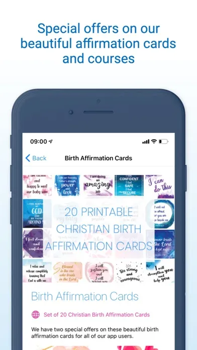 Captures d'écran de Christian Hypnobirthing