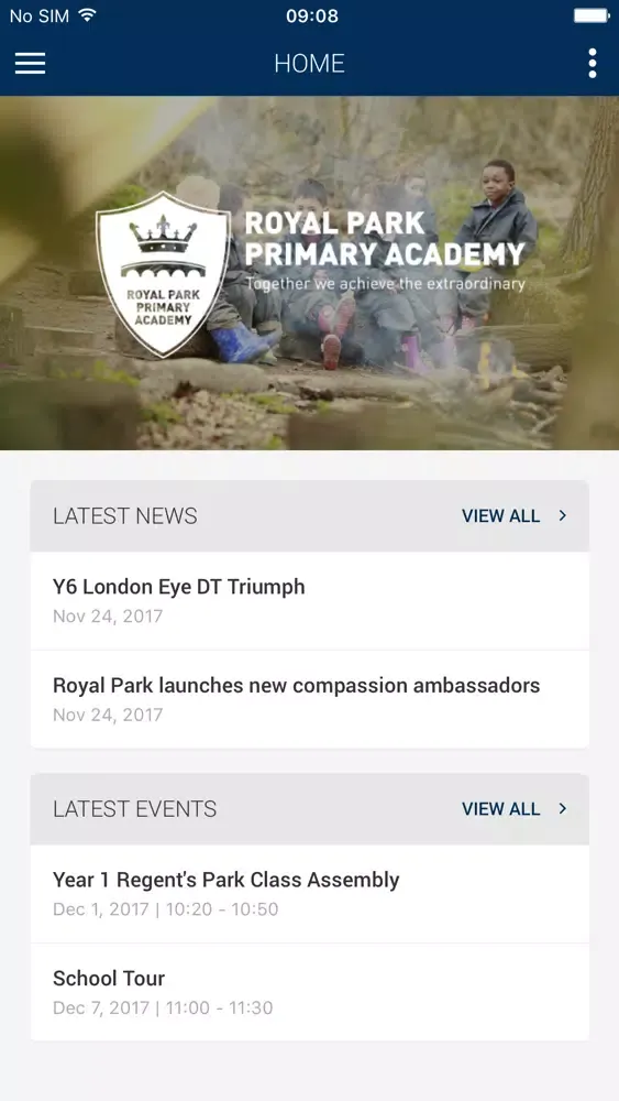 Captures d'écran de Royal Park Primary Academy