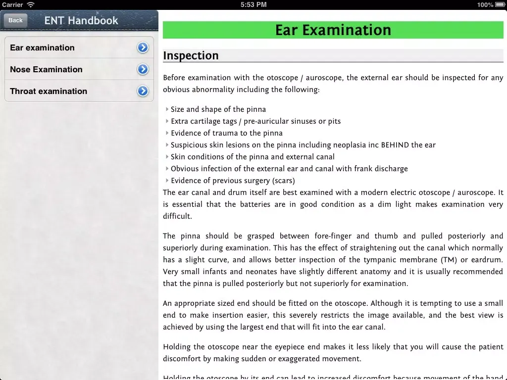ENT Surgery Handbook iPad  سکرین شاٹس