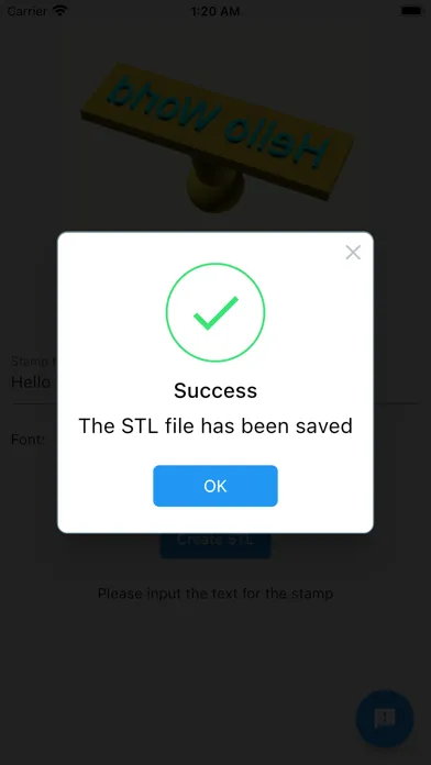 Screenshot di Stamp STL Maker