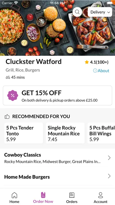 Capturas de tela do Cluckster Watford