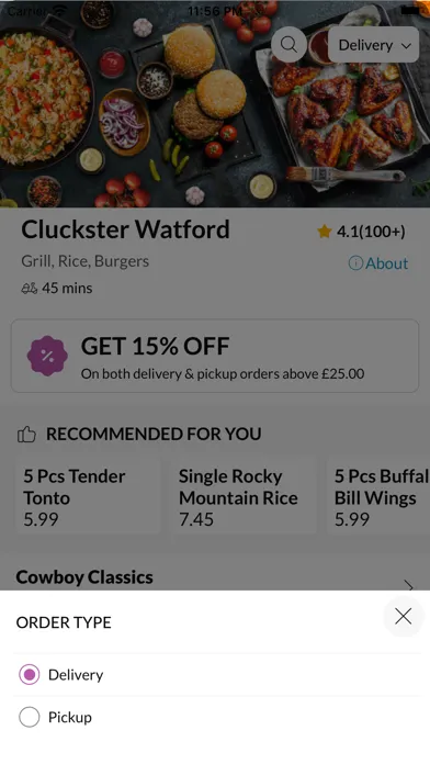 Capturas de tela do Cluckster Watford