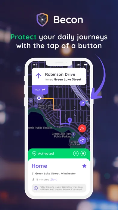 Zrzuty ekranu Becon - Smart Safety Alerts