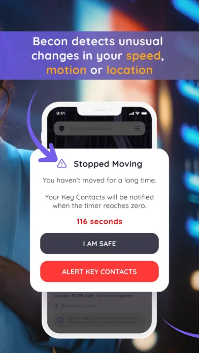 Zrzuty ekranu Becon - Smart Safety Alerts