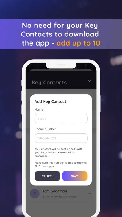 Zrzuty ekranu Becon - Smart Safety Alerts