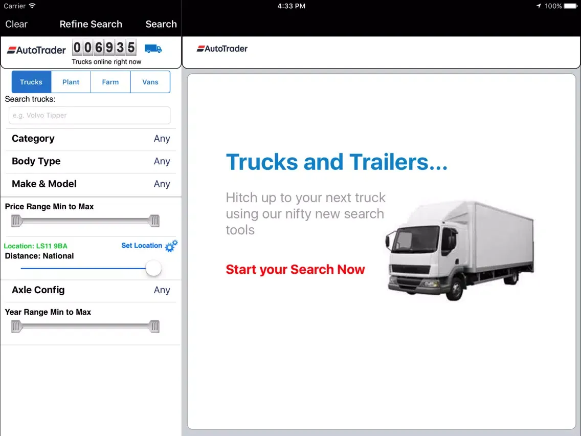 Capturas de tela do Auto Trader Truck & Farm iPad 