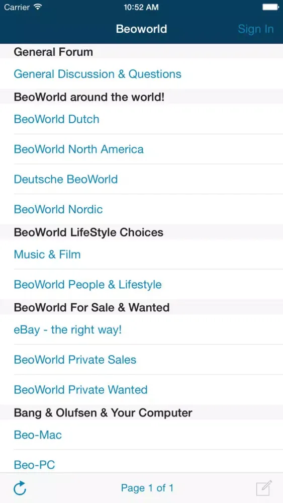 Beoworld Ekran Görüntüleri