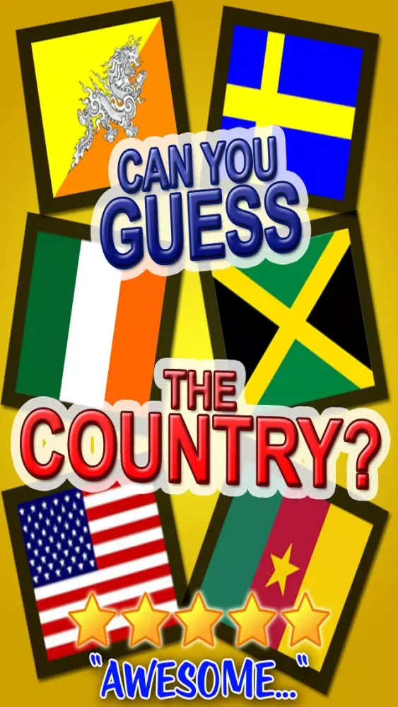 Capturas de tela do Free Flag Quiz Game