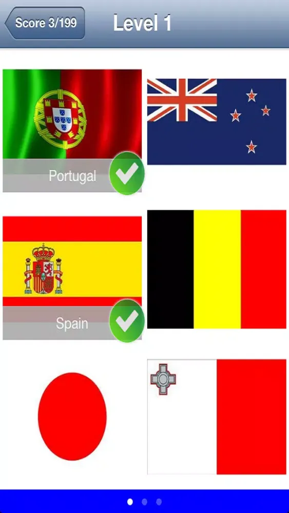 Capturas de tela do Free Flag Quiz Game