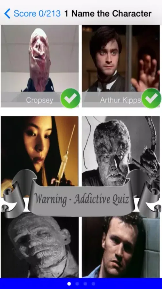 Wicked Horror Trivia Quiz - The Killers, Legends and Monsters Game - Free App স্ক্রিনশট