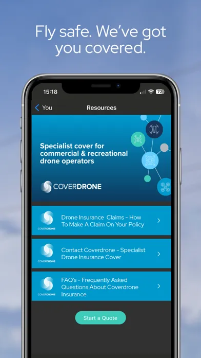 Capturas de tela do Coverdrone - Insure, Plan, Fly