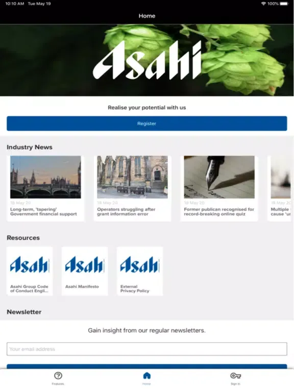 Asahi Beer Masters iPad 应用截图