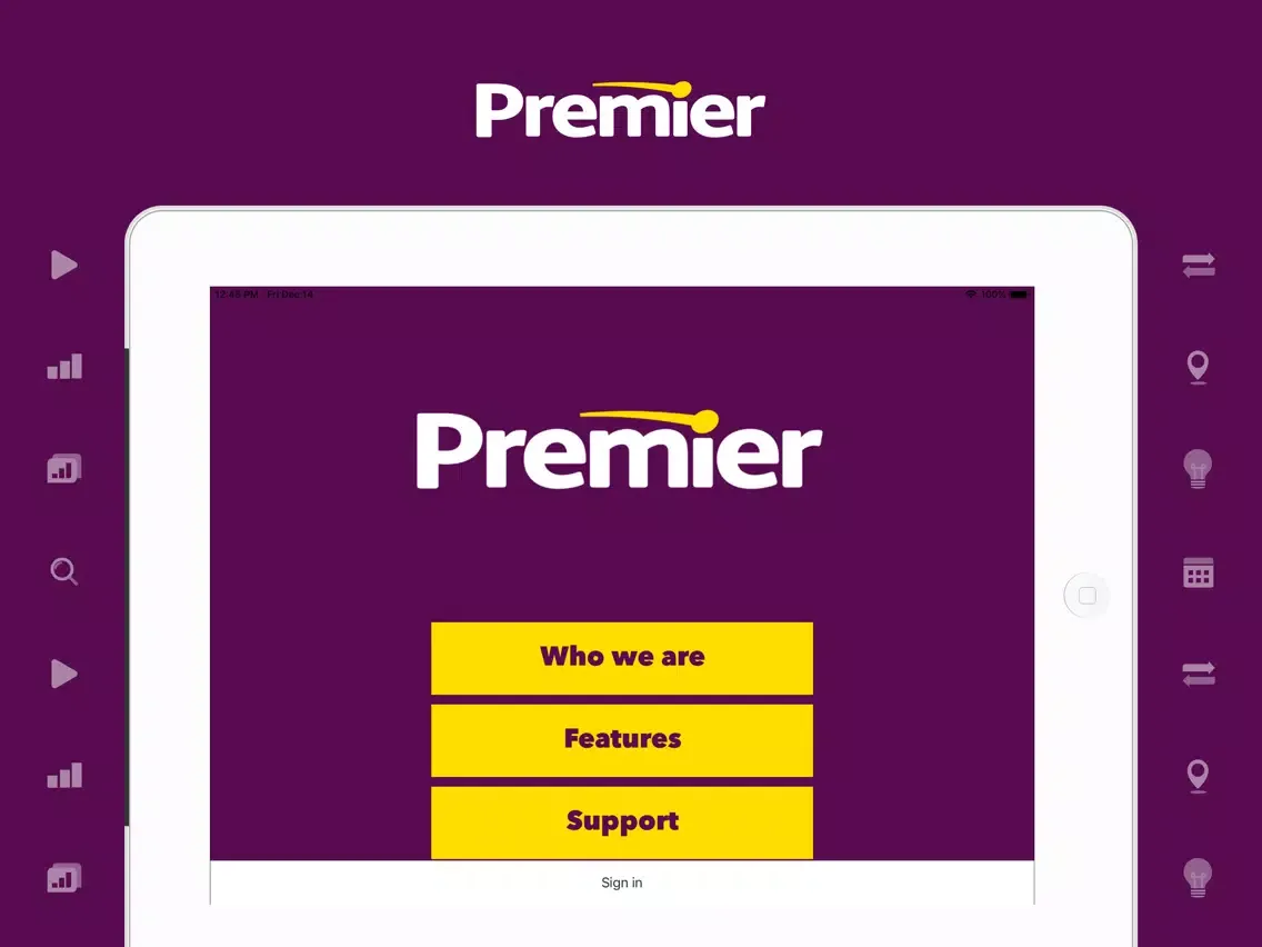 Premier Training iPad  Ekran Görüntüleri