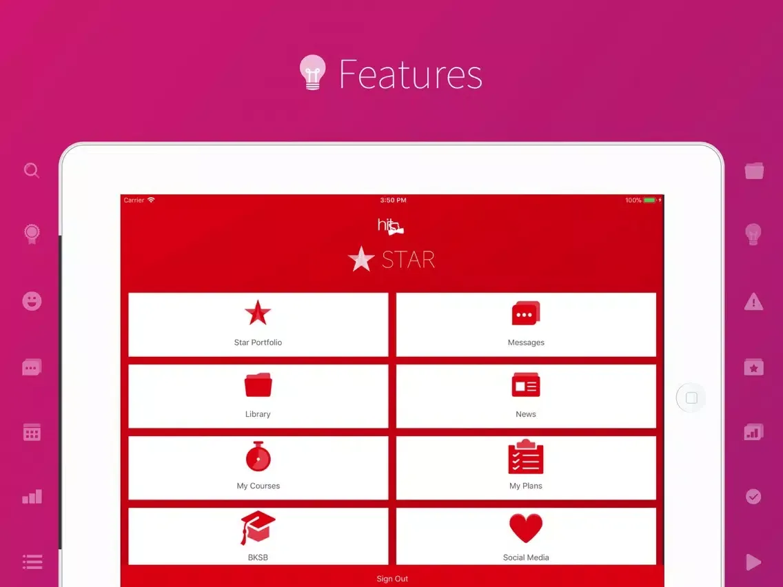 Ảnh chụp màn hình của STAR Online iPad 