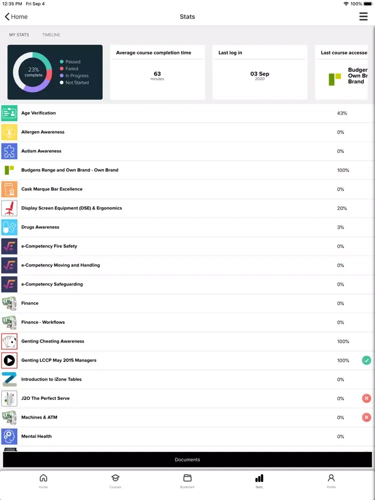 Capturas de pantalla de Bright Education iPad 