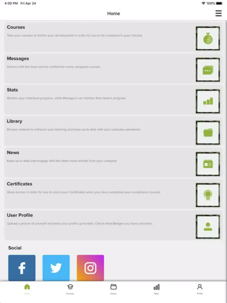 HTA - The Hub iPad  Screenshots