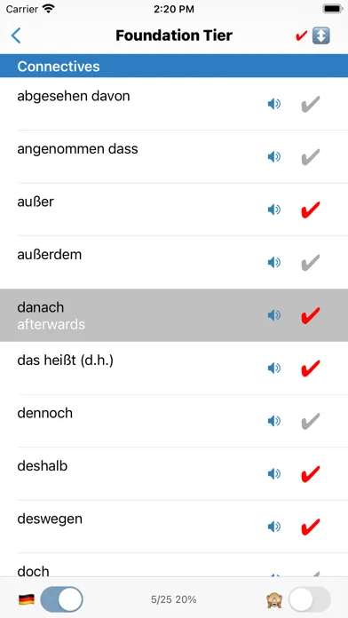cRaMiT German GCSE Vocabulary স্ক্রিনশট
