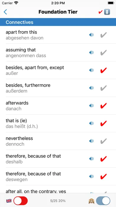 cRaMiT German GCSE Vocabulary স্ক্রিনশট