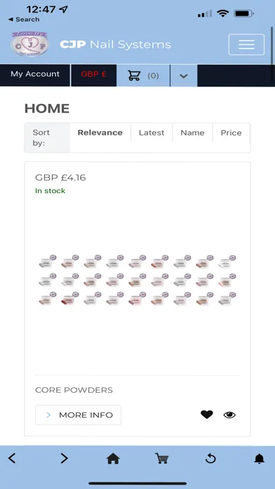 CJP Nail Systems スクリーンショット