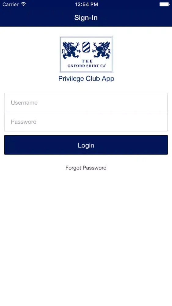 Скриншоты The Oxford Shirt Company Privilege Club App
