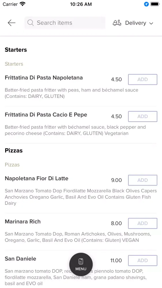Cresci Pizzeria应用截图