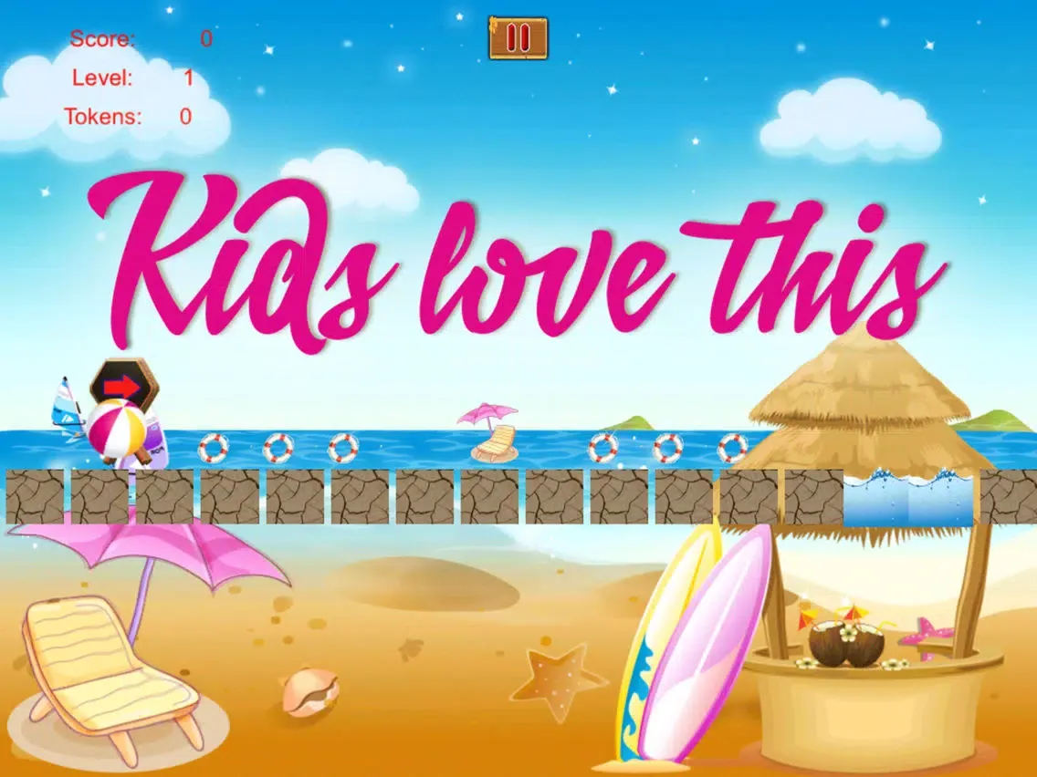ภาพหน้าจอของ Rolling Beach Ball Survival - Skill Roll Challenge Game iPad 