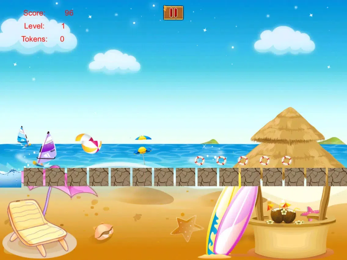 ภาพหน้าจอของ Rolling Beach Ball Survival - Skill Roll Challenge Game iPad 