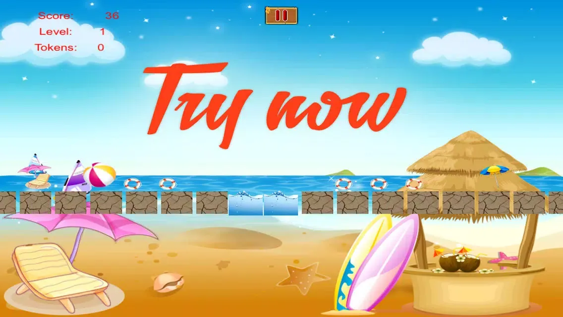 ภาพหน้าจอของ Rolling Beach Ball Survival - Skill Roll Challenge Game