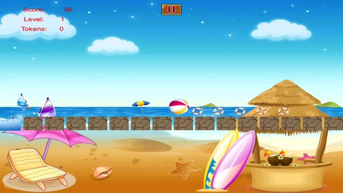 ภาพหน้าจอของ Rolling Beach Ball Survival - Skill Roll Challenge Game