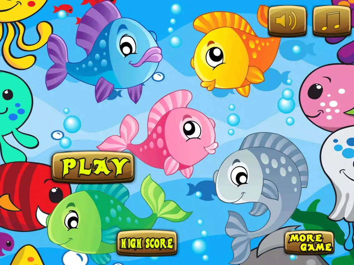 Capturas de tela do Big Falling Fish Skill Game iPad 
