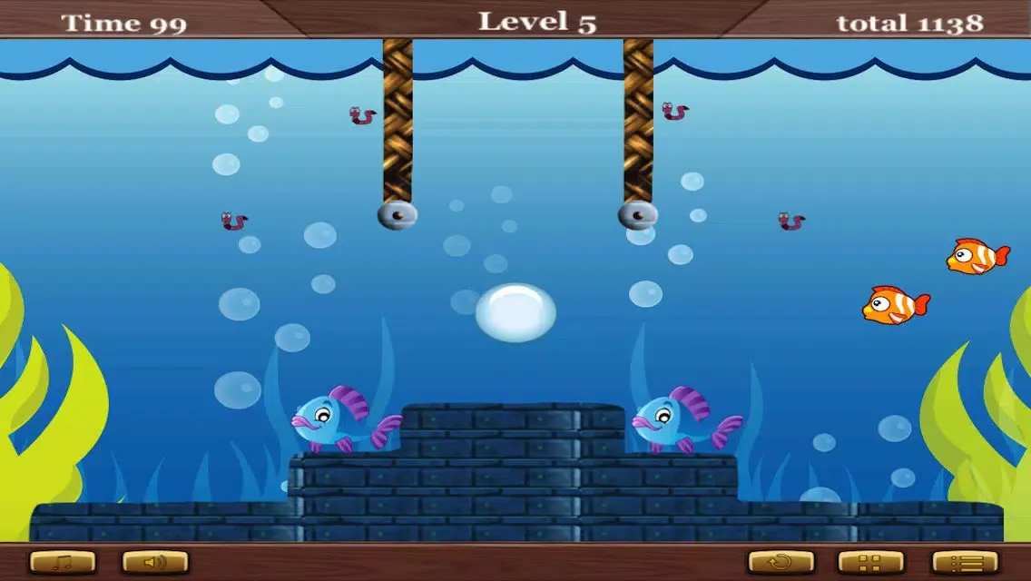 Capturas de tela do Big Falling Fish Skill Game