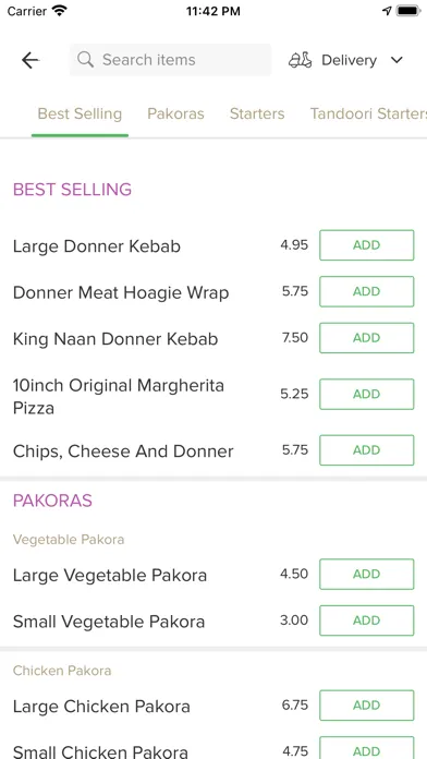 Capturas de pantalla de Currys tandoori takeaway
